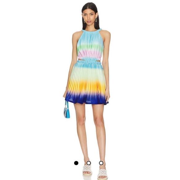 jonathan Simkhai Braelynn Mini Dress in Capri Ombré NWT Size 4 - Picture 1 of 9